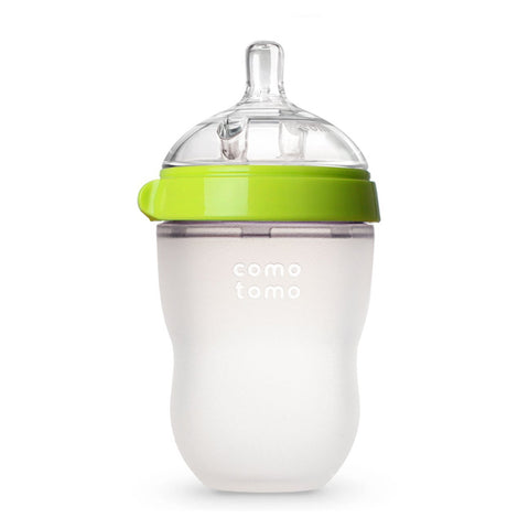 Comotomo "Natural Feel" Baby Bottle (Single Pack) Green 250ml (8oz)