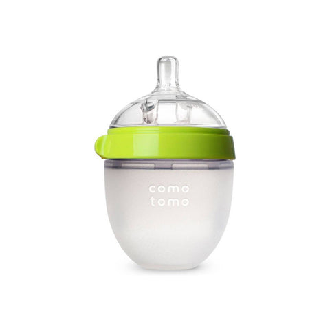 Comotomo "Natural Feel" Baby Bottle (Single Pack) Green 150ml (5oz)