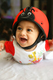 SafeheadBABY Soft Protective Headgear Ladybird RED