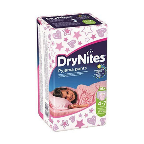 Huggies Drynites 4-7 Jumbo Girl, 16X4