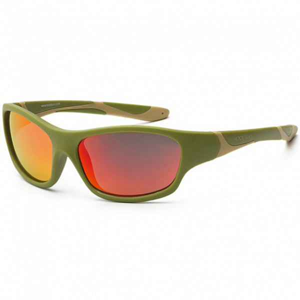 Koolsun Sport kids sunglasses Army Green Taos Taupe 3+