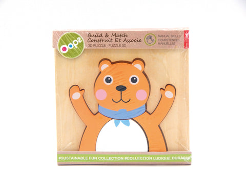 Oops BUILD & MATCH -  Bear / عفوًا ، صمم وتطابق - دب