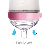 Comotomo "Natural Feel" Baby Bottle (Double Pack) Pink 150ml (5oz)