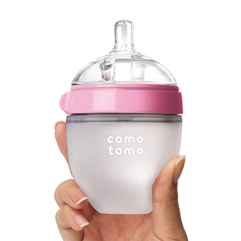 Comotomo "Natural Feel" Baby Bottle (Single Pack) Pink 150ml (5oz)