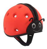 SafeheadBABY Soft Protective Headgear Ladybird RED