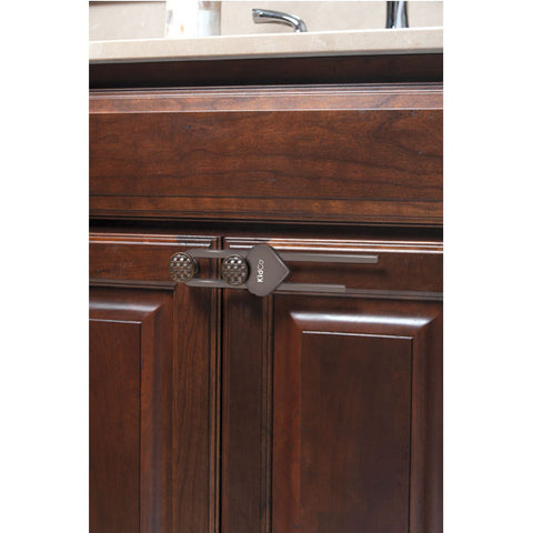 Kidco® Sliding Cabinet Lock (2/Pkg) Brown | كيدكو انزلاق براون مجلس الوزراء قفل (2/Pkg)