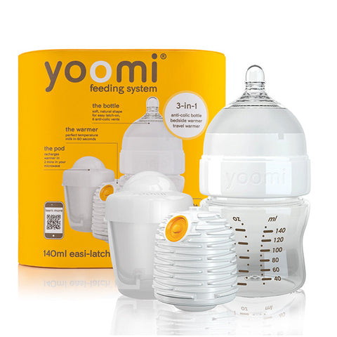 Yoomi 5oz bottle + Warmer + Slow flow teat + Pod