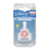 Dr. Brown's Preemie Flow Silicone Narrow-Neck "Options" Nipple, 2-Pack