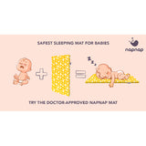 NapNap Mat 100% Egyptian Organic Cotton Cover  Ello Yellow