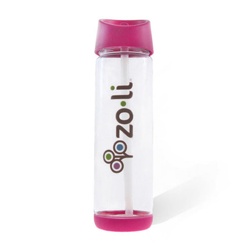 Zoli Baby PIP Straw Water Bottle Pink