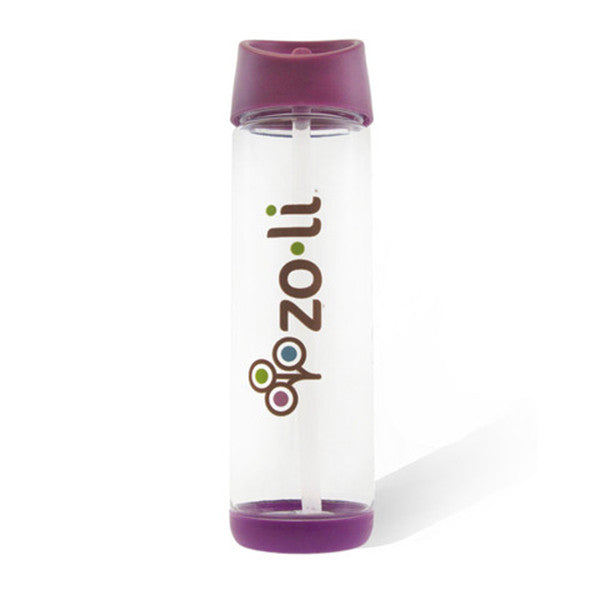 Zoli Baby PIP Straw Water Bottle Purple